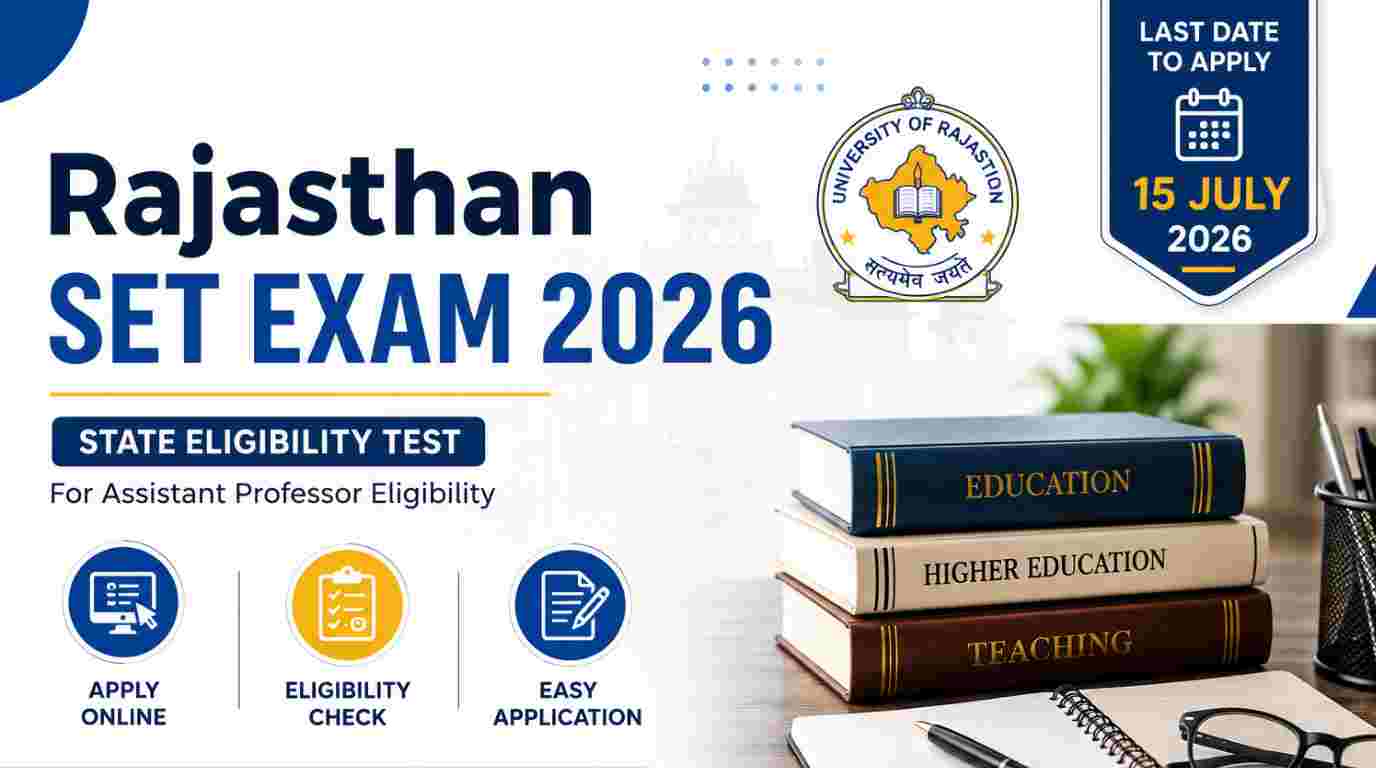 Rajasthan SET Examination 2026 Notification Out, Apply Online 